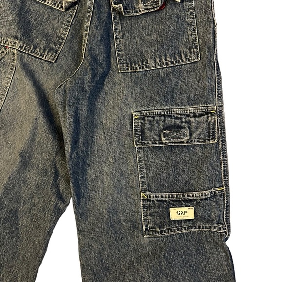 Vintage Gap Cargo Wide Leg Jeans Size 2 - Picture 3 of 4